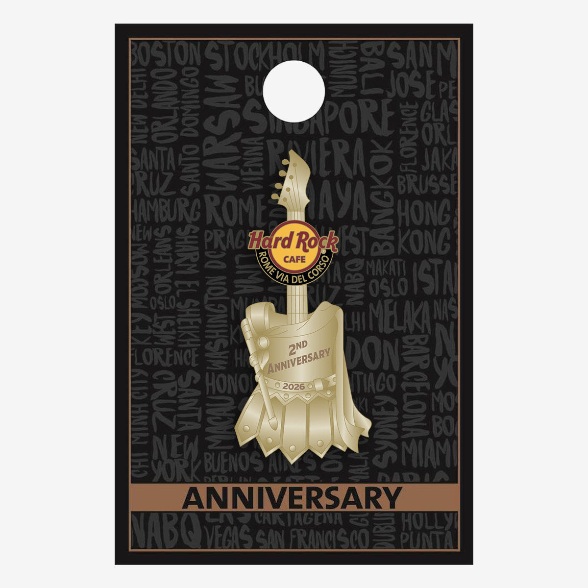 Hard Rock Cafe Rome Via Del Corso 2nd Anniversary 2026 Limited