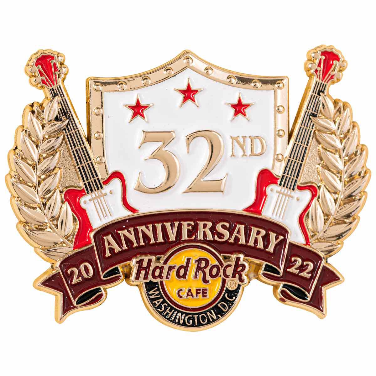 Washington, D.C.32nd Anniversary Pin | Online Rock Shop