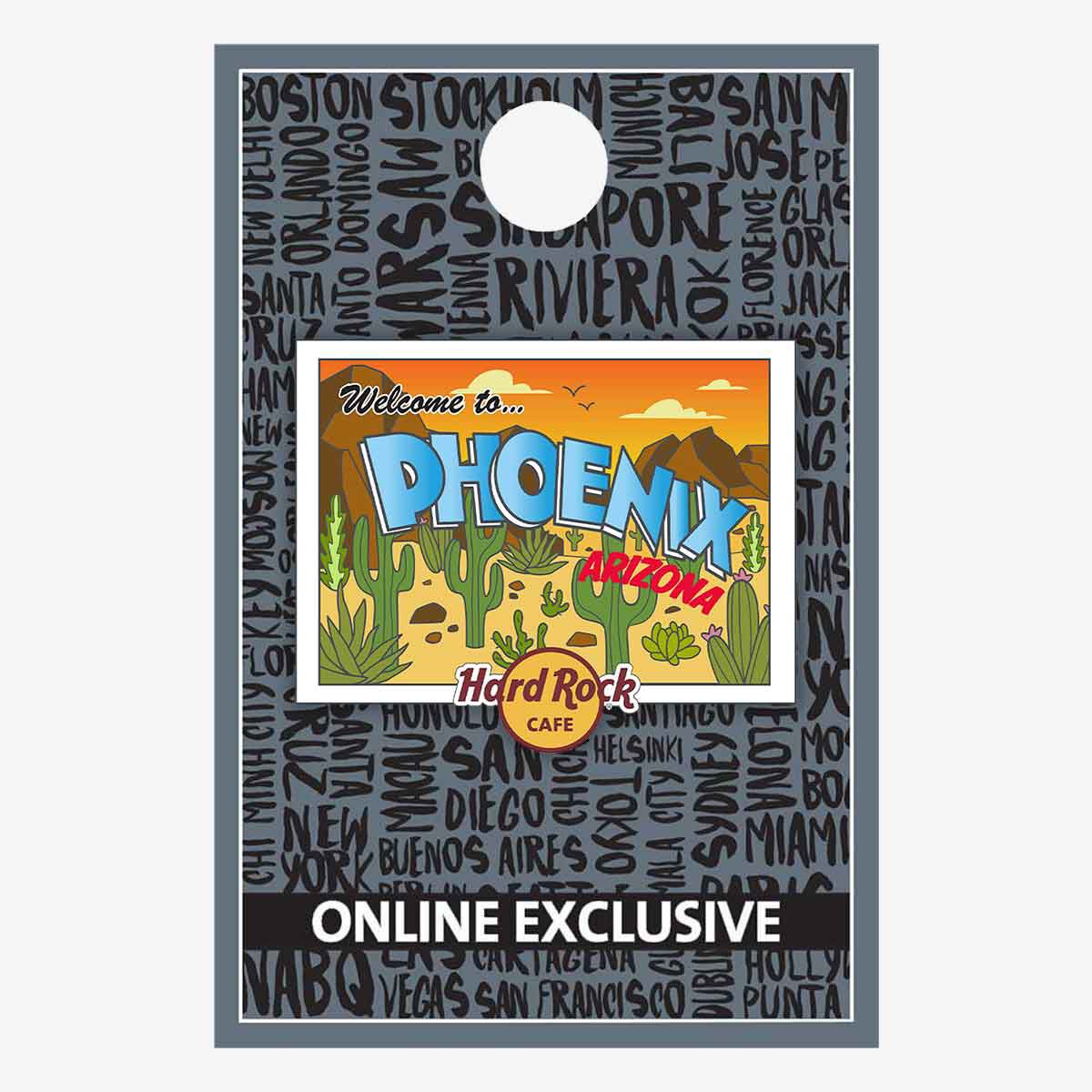 Hard Rock Phoenix Postcard Online Exclusive Pin | Online Rock Shop