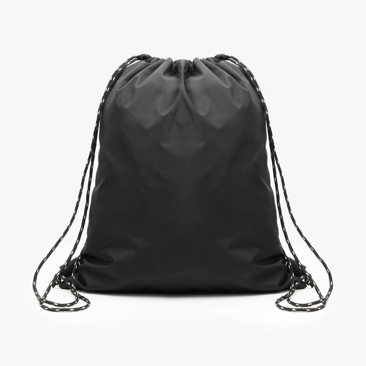 Nylon Drawstring Bag in Black
