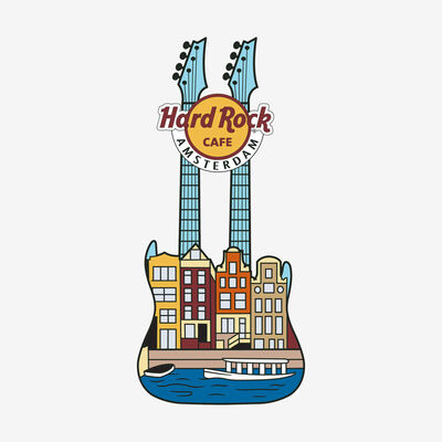 Amsterdam Canal Guitar Pin