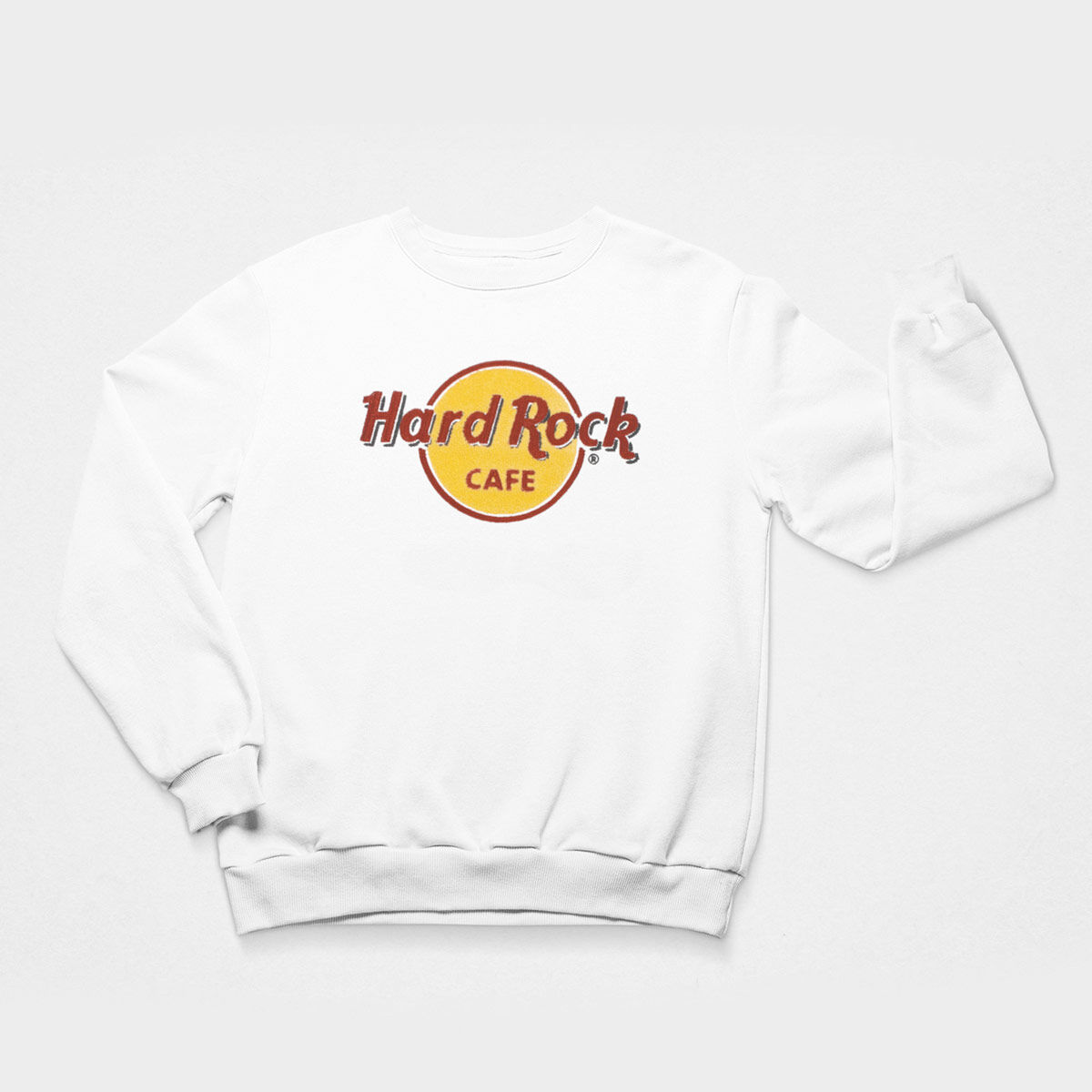 Hard Rock Men's Chenille Stitch Logo Longsleeve Tee