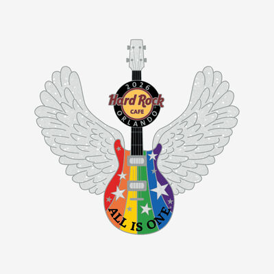 Limited Edition Orlando 2026 All Is One Rainbow Guitar Pin