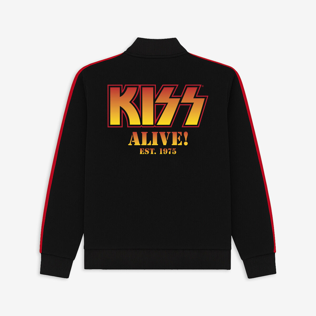Hard Rock x KISS Alive Adult Fit Track Jacket in Black | Online Hard Rock x KISS Alive Adult Fit Track Jacket in Black | Online