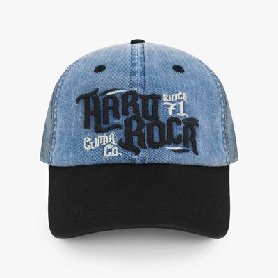 Hard Rock Pigment Washed Hat in Slate Blue Grey Hard Rock Pigment Washed Hat in Slate Blue Grey