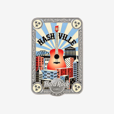 Collectible Nashville Skyline Scene Local Pin