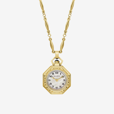 Bulova Ladies Rubaiyat Time Pendant White MOP dial
