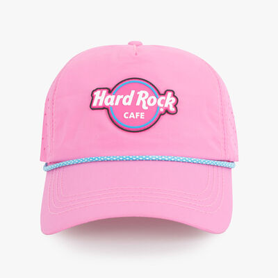 Neon Logo Performance Rope Hat in Pink Neon Logo Performance Rope Hat in Pink