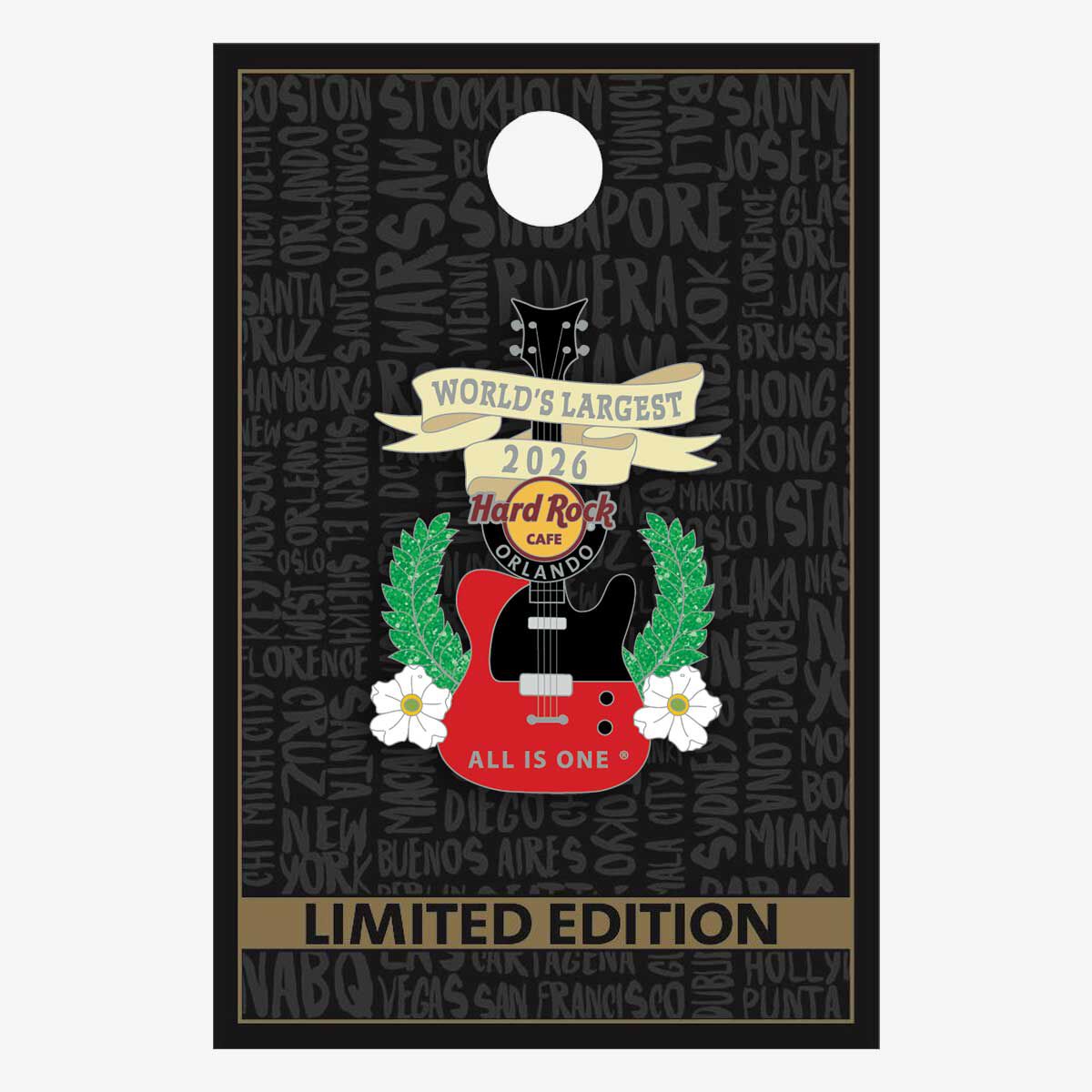 Hard Rock CAFE コースター Hard Rock Cafe Orlando Worlds Largest 2026 Limited Edition Pin