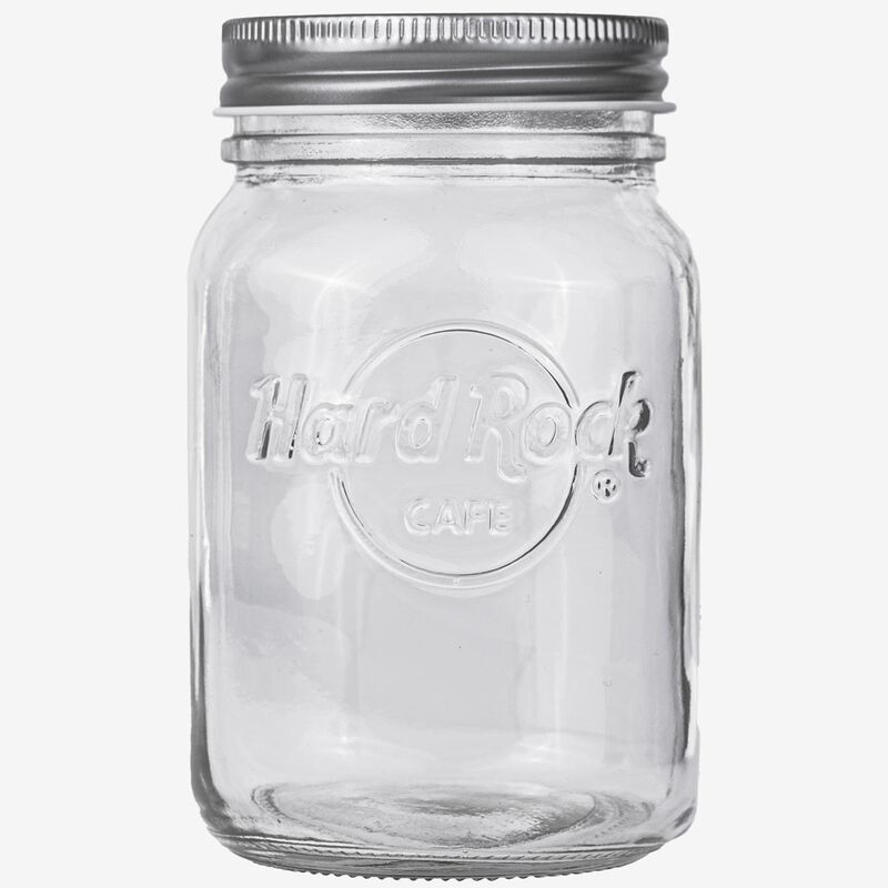 Glass Mason Drinking Jars with Straw Hole Lid - Set of 6