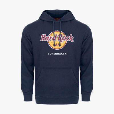 Adult Fit Classic Logo Hoodie in Navy Blue