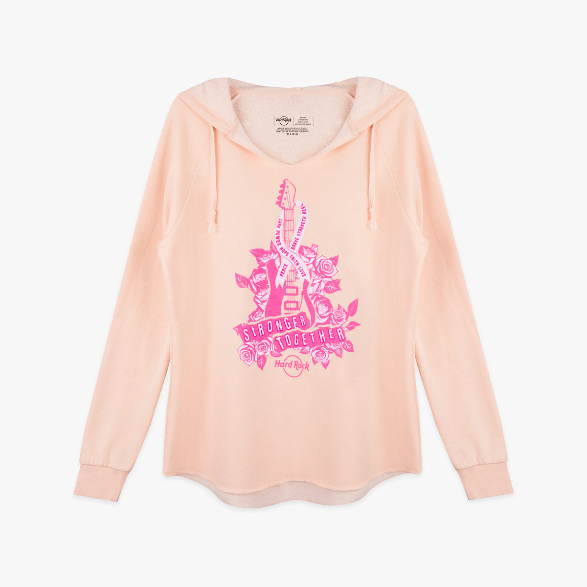 Pinktober Ladies Pullover Hoodie in Blush Pink | Online Rock