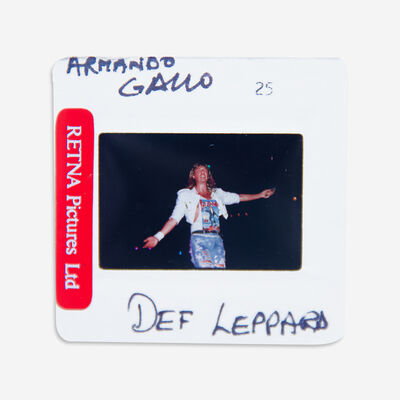 Def Leppard Boxed Original Acrylic 35MM Photograph in Acrylic Case