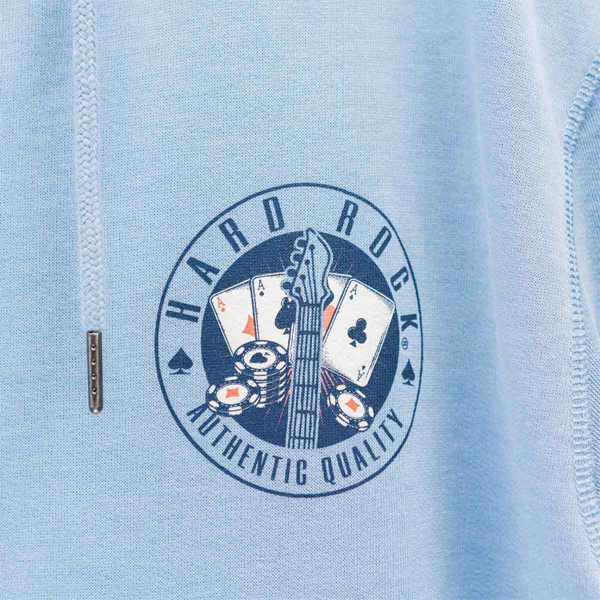 Mens Vintage Full Zip Hoodie Blue | Online Rock Shop