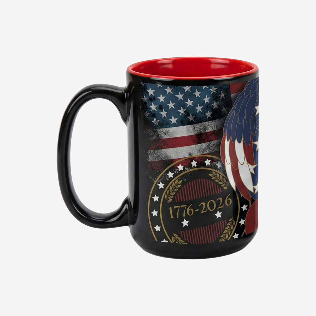 【ROCKY CUP】1パイント R刻印 made in USA Hard Rock 8oz 50th Americana Mug in Black | Online Rock Shop