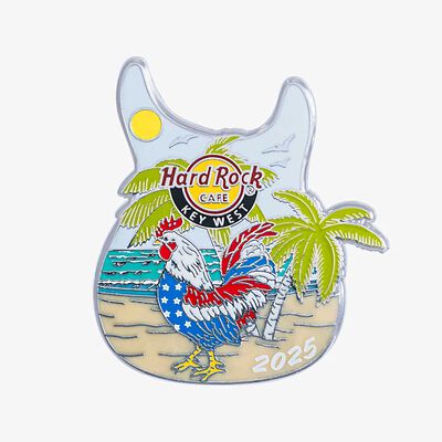 Limited Edition Key West Patriotic Rooster Pin Limited Edition Key West Patriotic Rooster Pin