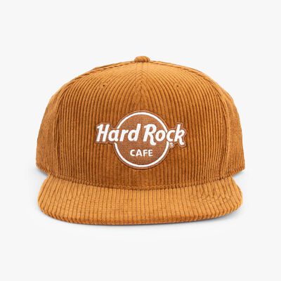 Logo Corduroy Hat in Camel Brown Logo Corduroy Hat in Camel Brown