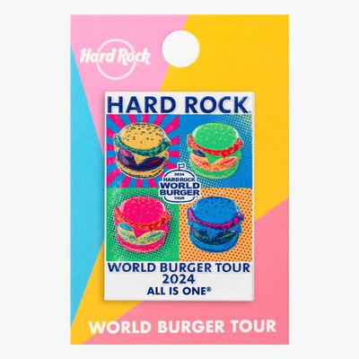 Limited Edition World Burger Tour Pin 2024 Limited Edition World Burger Tour Pin 2024