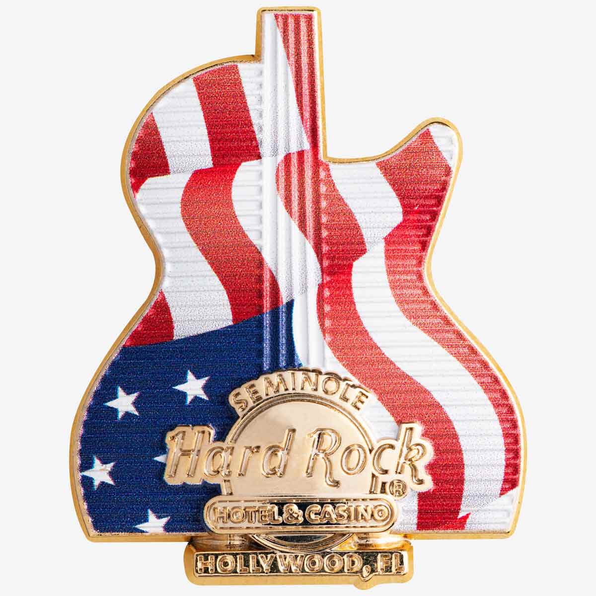 3D Guitar Hotel US Flag HFH | Online Rock Shop