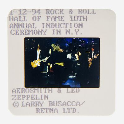 Aerosmith Original 35MM Photograph in Boxed Acrylic Case