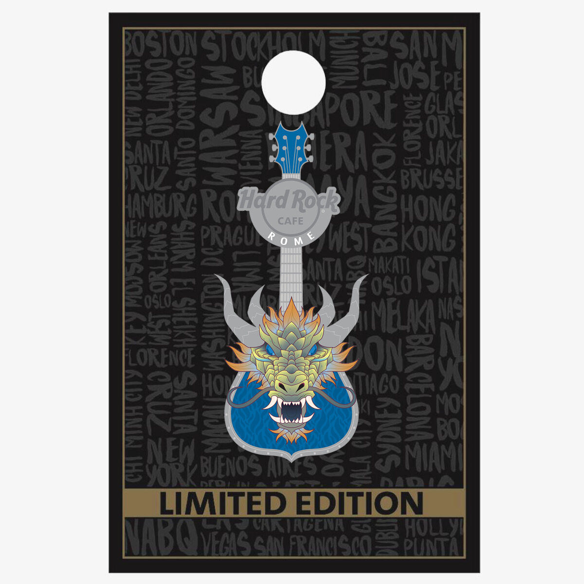 Hard Rock 3D Dragon Guitar Limited Edition Pin Series | Online