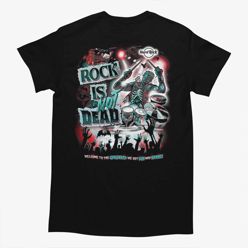 Halloween Rock Is Not Dead Drummer Tee image number 3