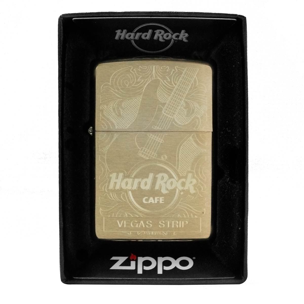 Zippo Brass Etched Guitar Lighter | Online Rock Shop
