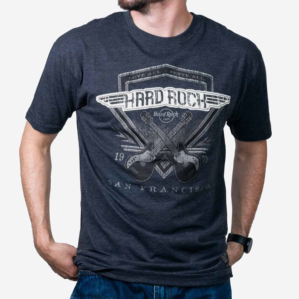 Men's Diamond Crossed Guitars Tee | Online Rock Shop