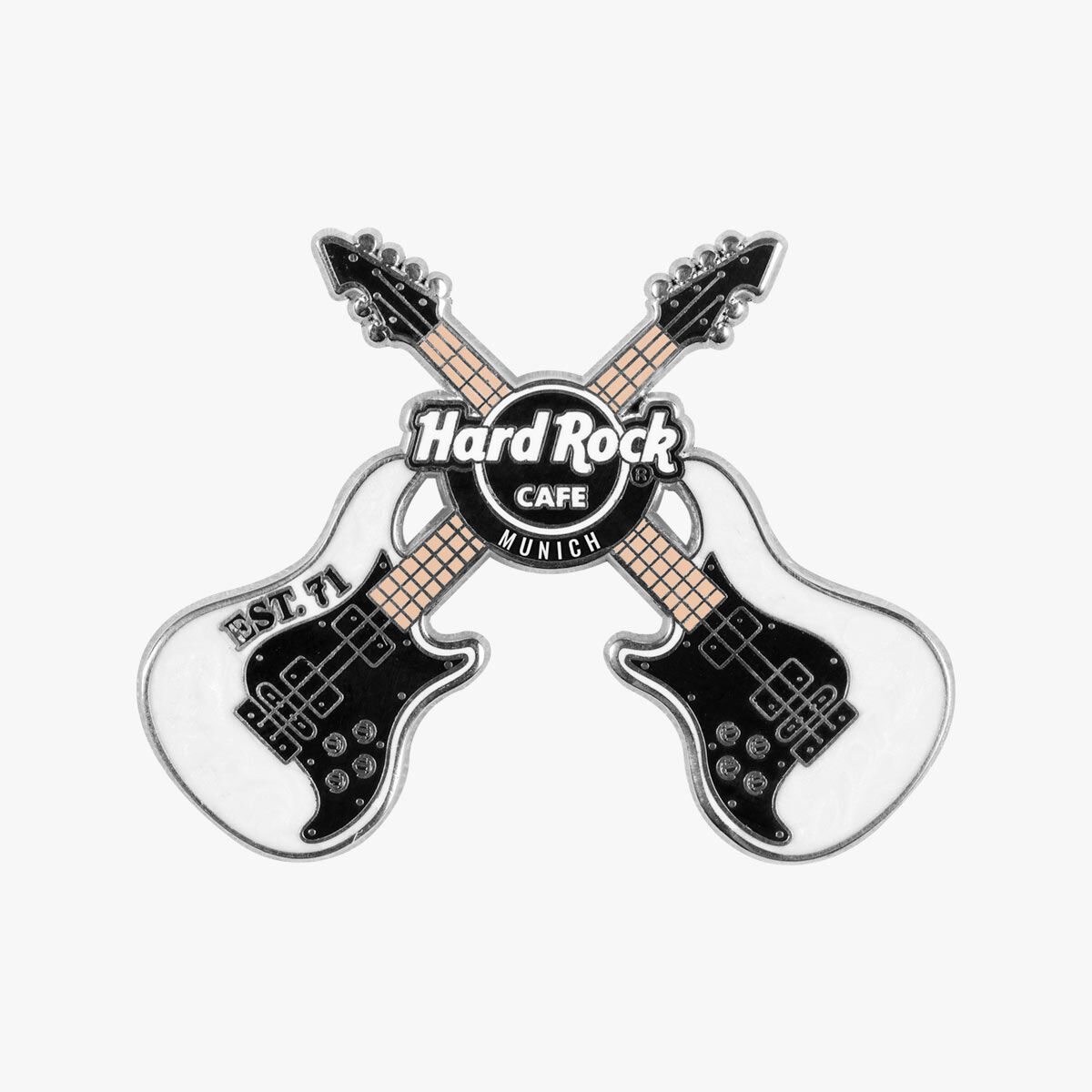 Collectible Marble Cross Guitars Pin | Online Rock Shop