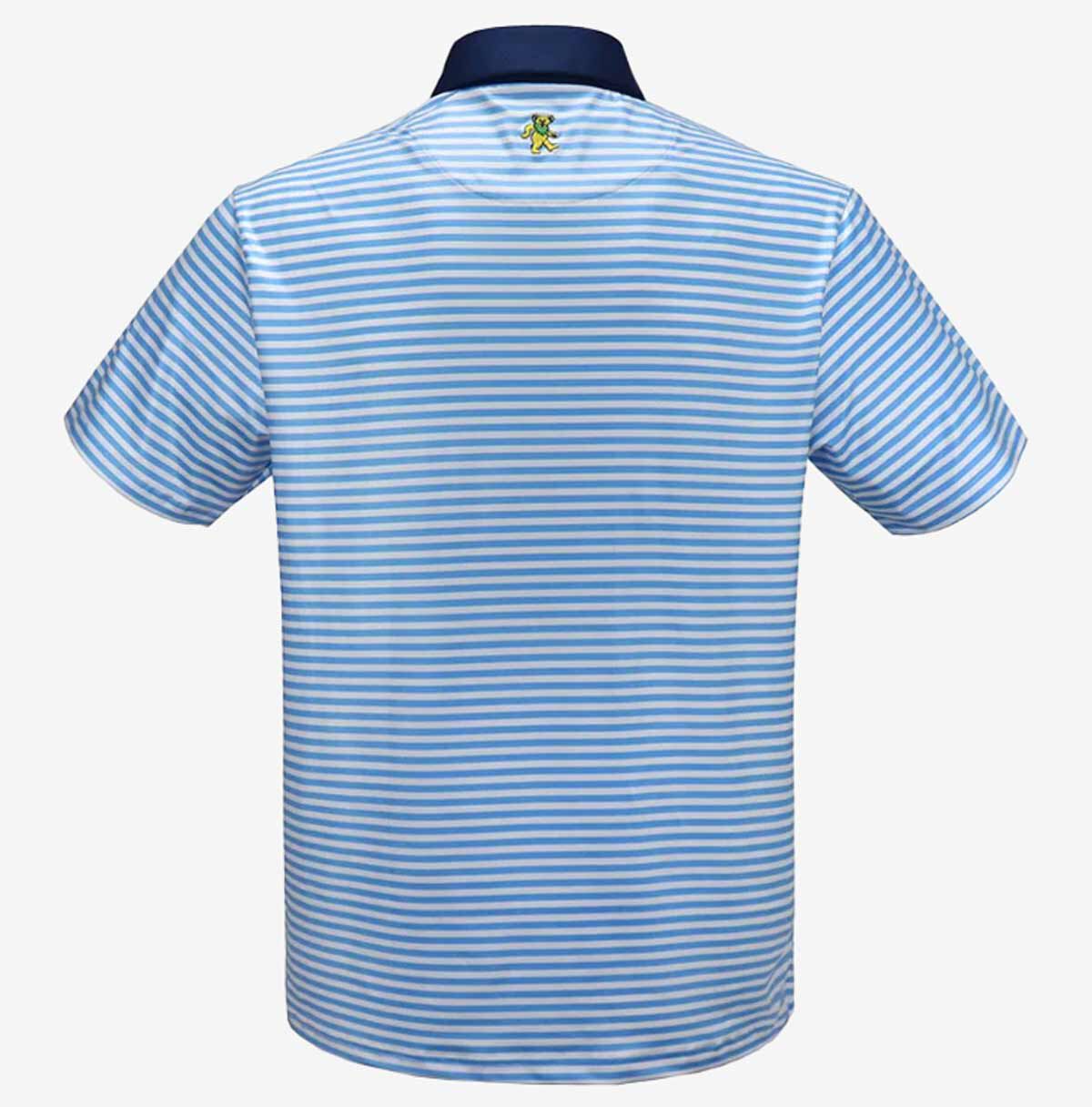 Grateful Dead Bear Performance Polo in Blue