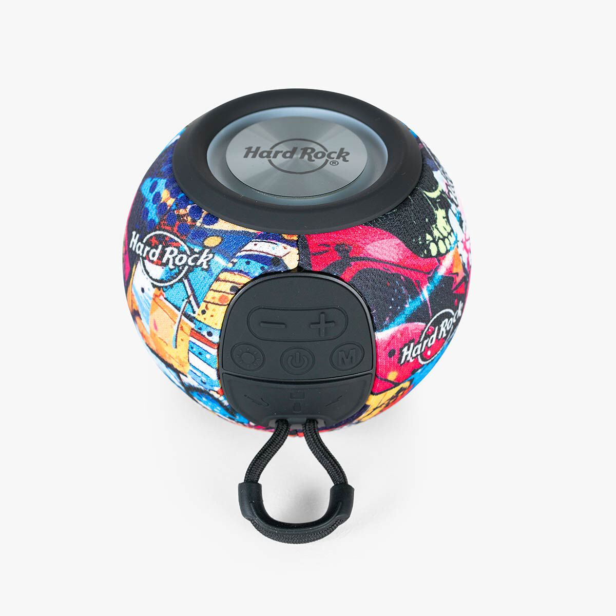 Hard Rock Graffiti Multi-Color Round Wireless Speaker | Online
