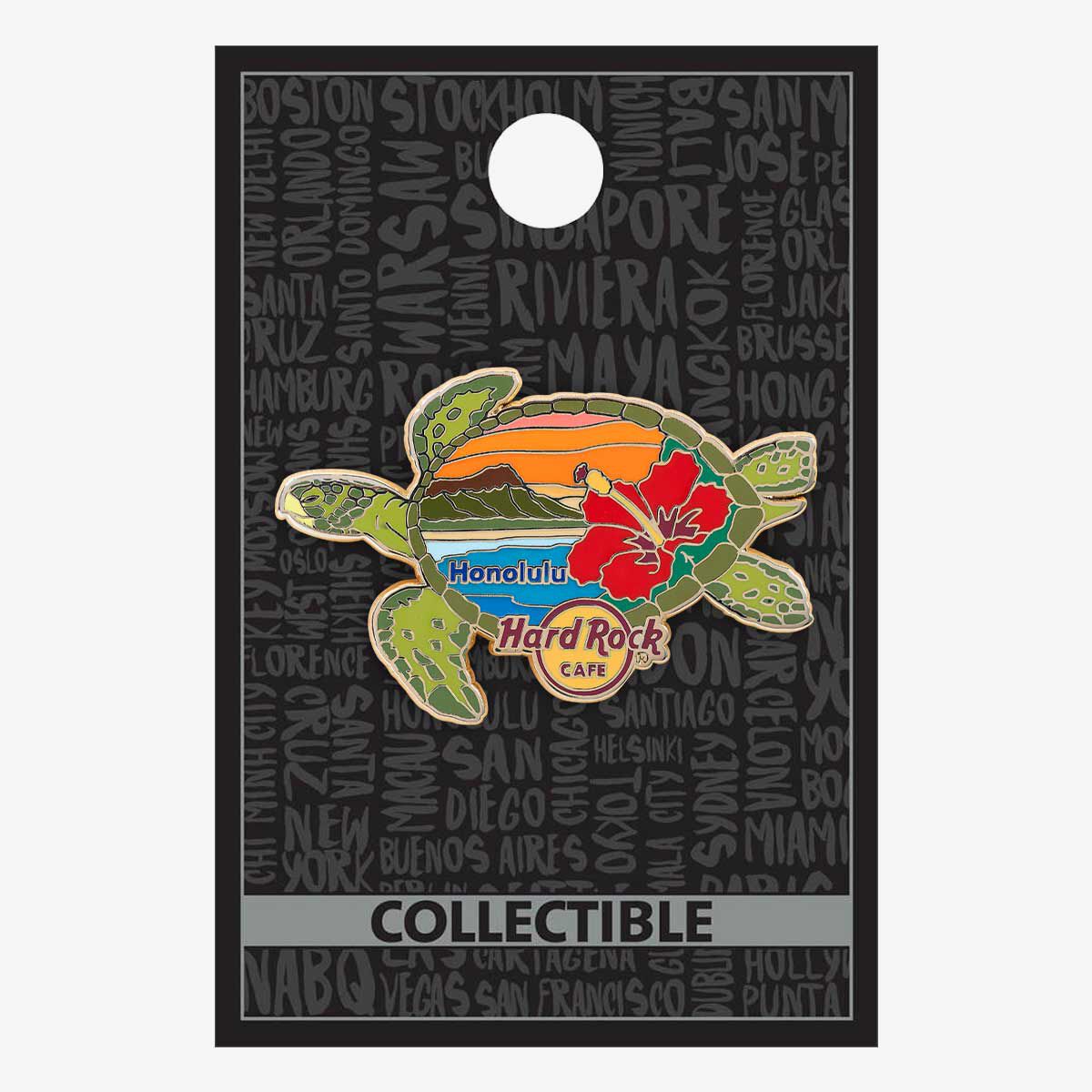 Honolulu Sunset Turtle Pin | Online Rock Shop