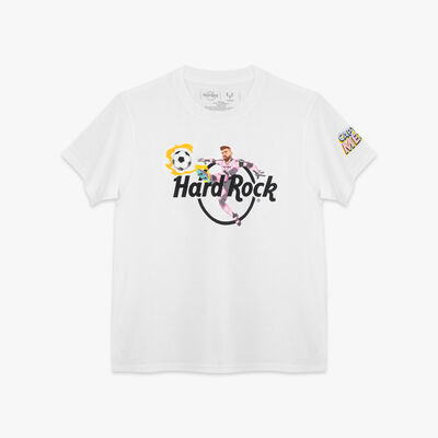 Youth Fit Captain Messi Tee in White Youth Fit Captain Messi Tee in White