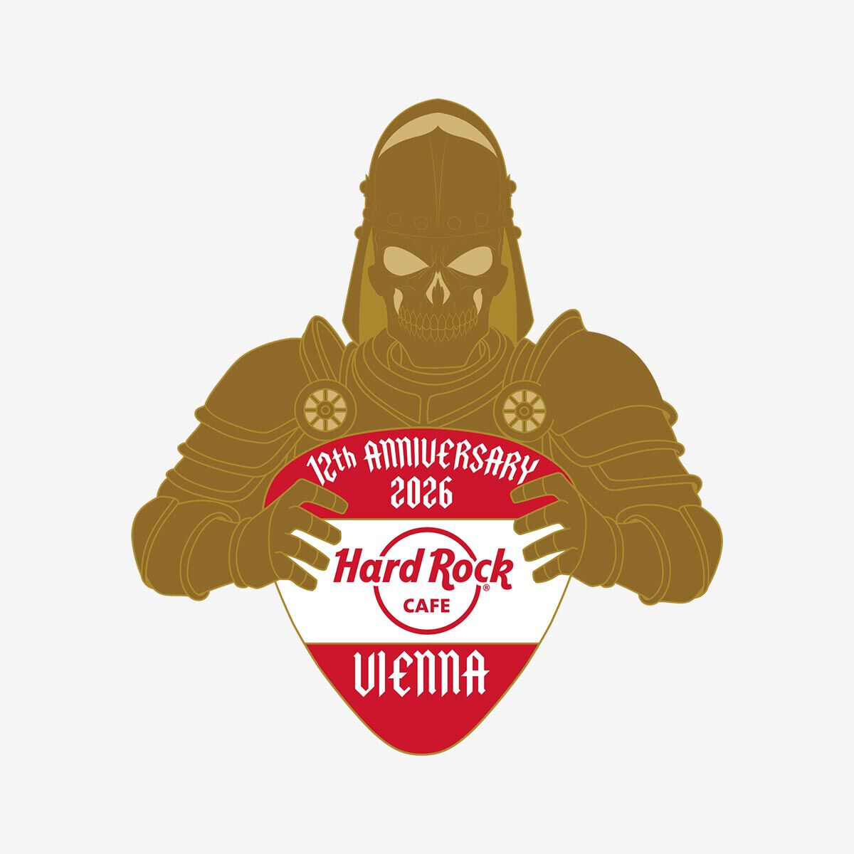 Hard Rock Cafe Vienna 12th Anniversary 2026 Pin | Online Rock Shop