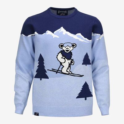 Grateful Dead Ski Bear Sweater in Blue Grateful Dead Ski Bear Sweater in Blue