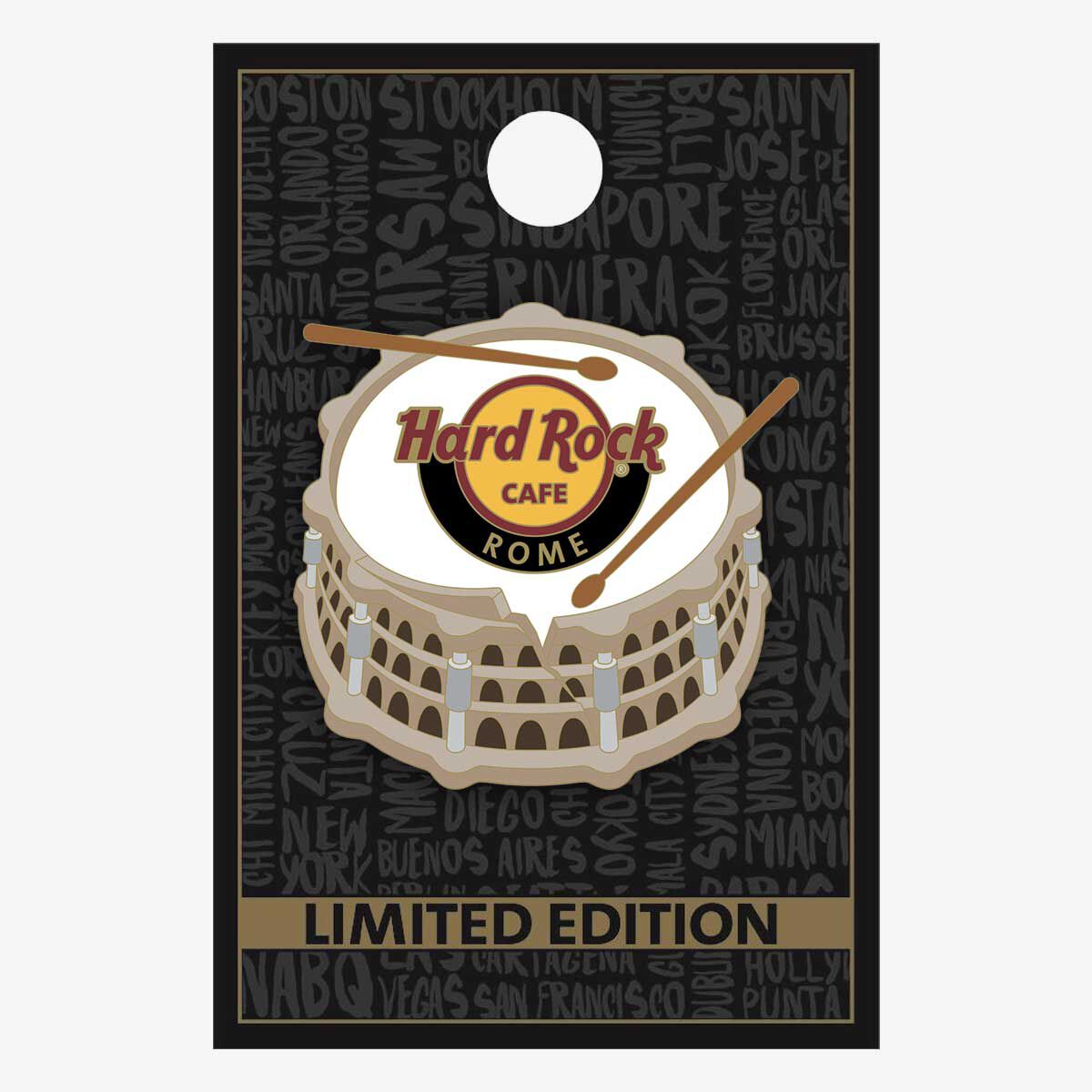 Limited Edition Rome Drum Colosseo Pin | Online Rock Shop