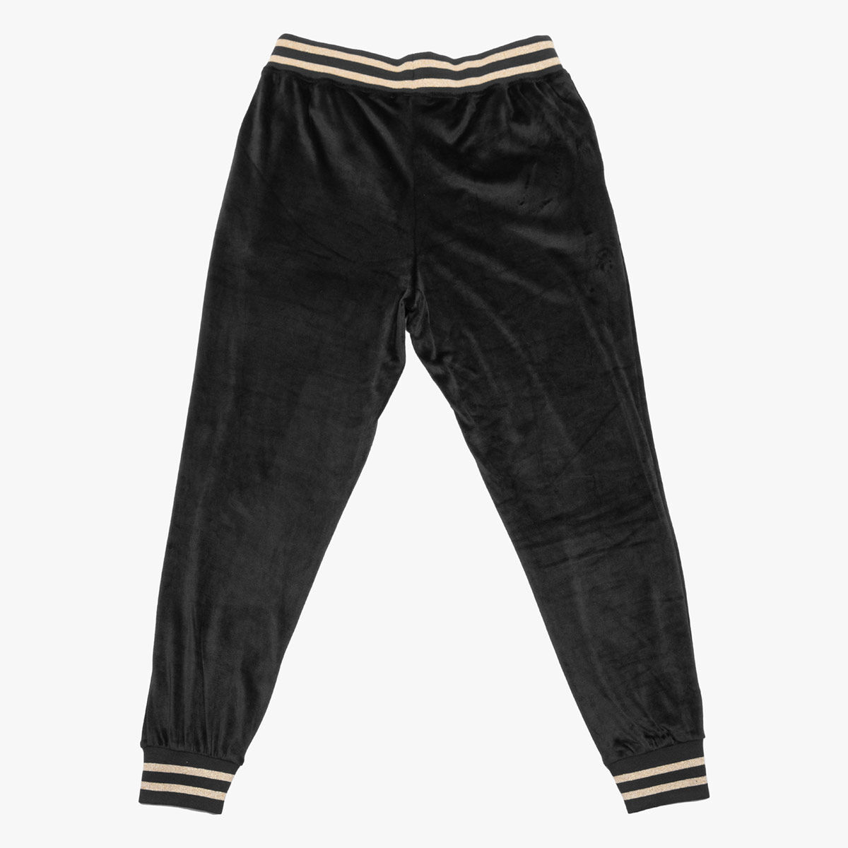 Black and gold joggers deals
