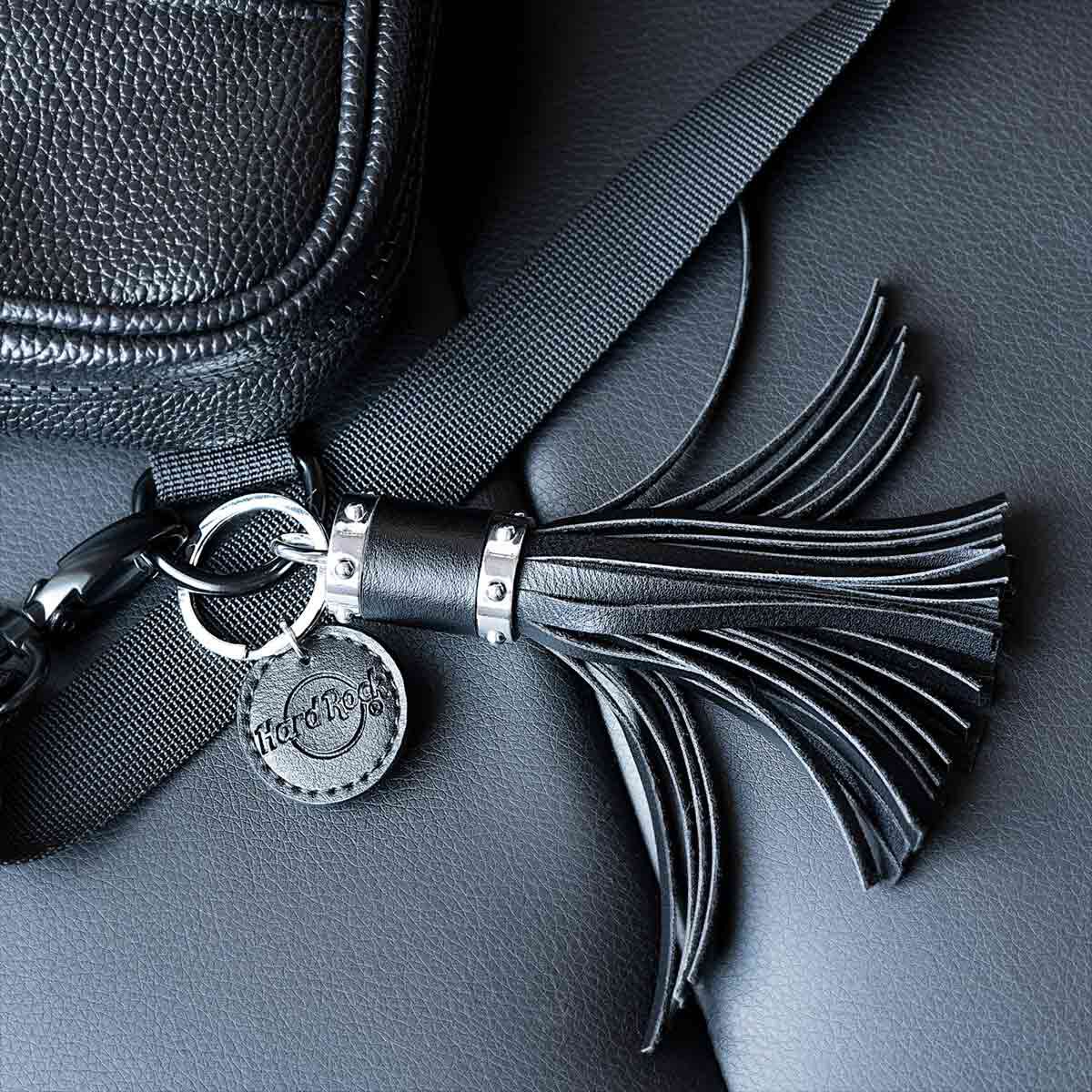 Hard Rock Black Tassel Keychain | Online Rock Shop Hard Rock Black Tassel Keychain | Online Rock Shop