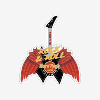 Collectible Biloxi 2026 Dark Winged Guitar Pin