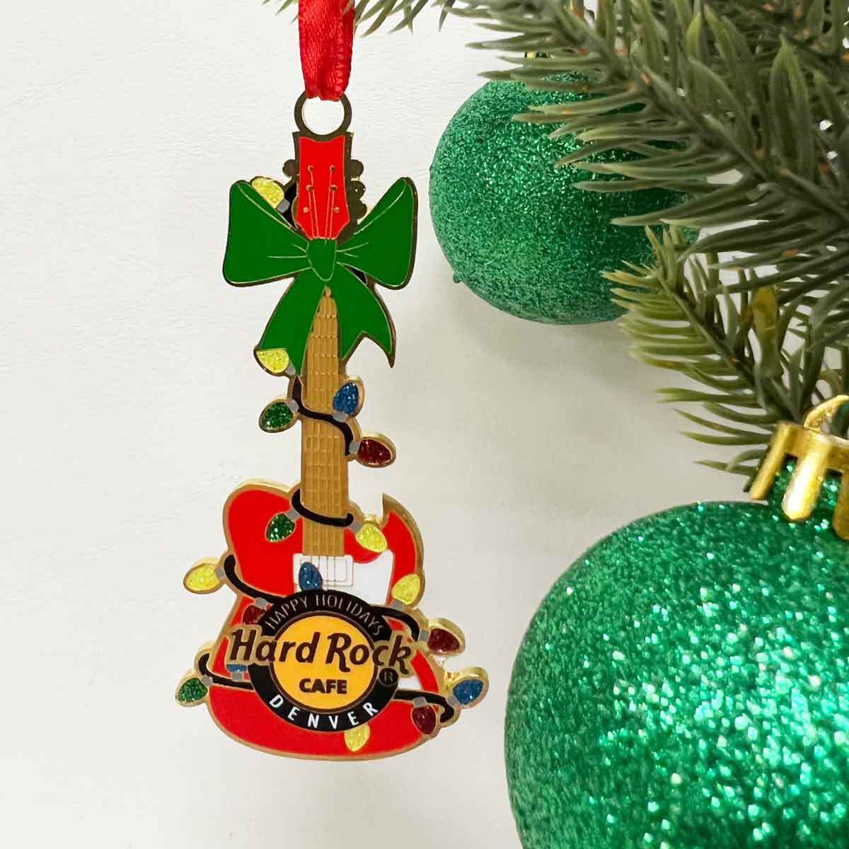 Hard Rock Red Guitar Collectible Ornament | Online Rock Shop