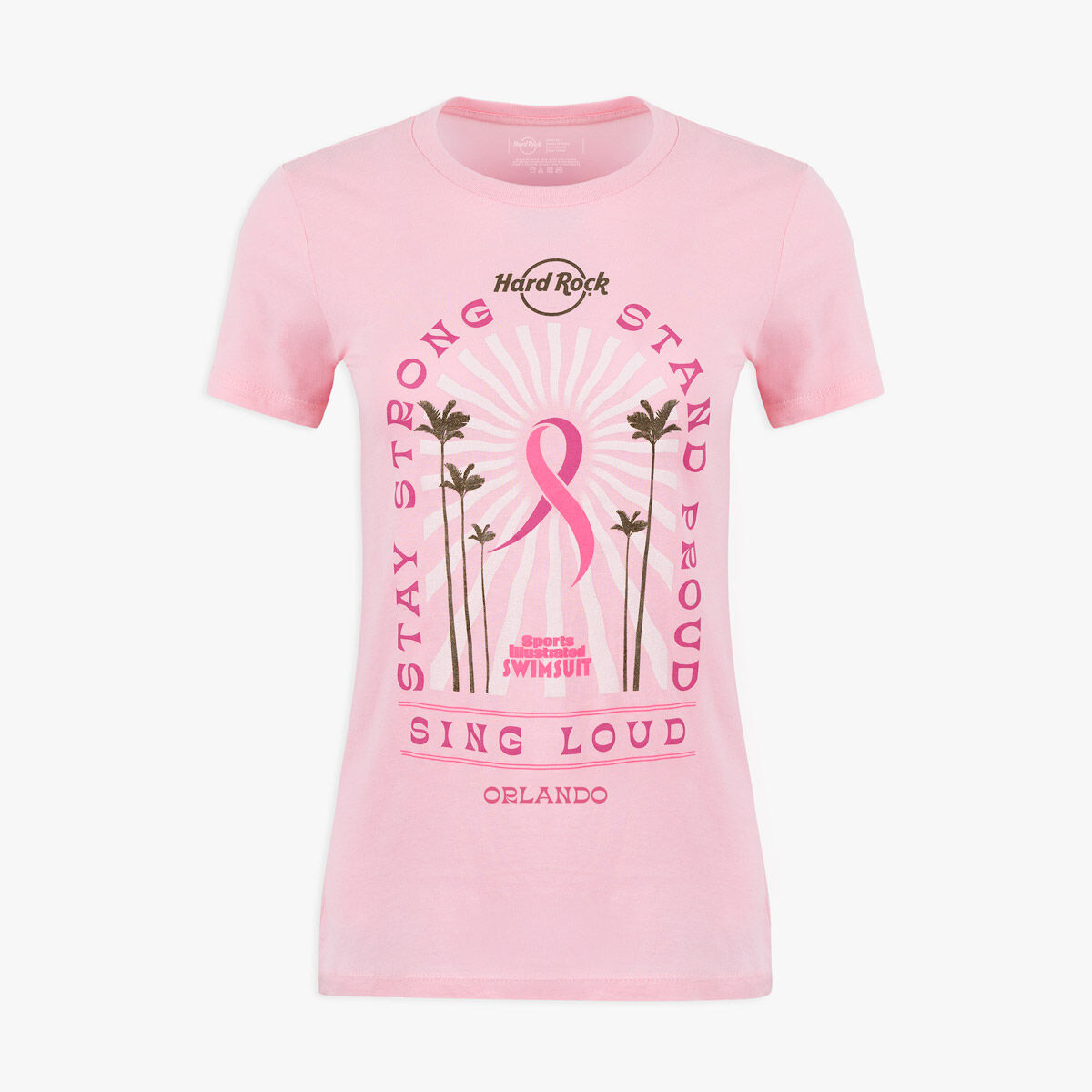 Doll Hard Rock Pinktober Ladies Baby 2025 Tee in Light Pink