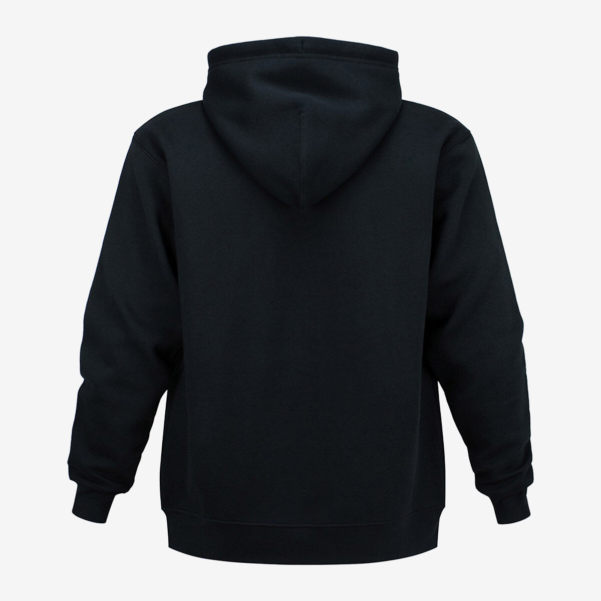Plain black hoodie with zipper on sale