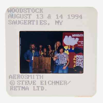 Aerosmith Original 35MM Photograph in Boxed Acrylic Case