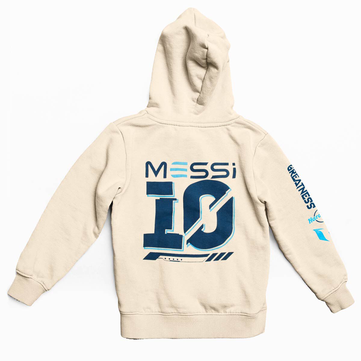 Messi Adult Fit Hoodie in Sandshell Beige