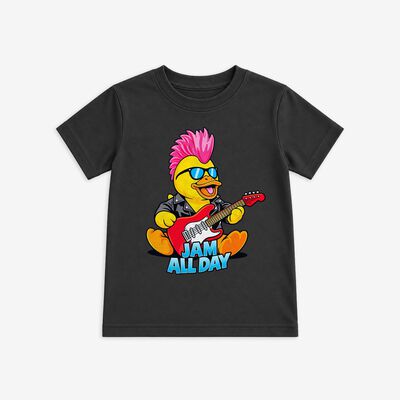 Youth Fit Jammin' Duck Tee Dark in Grey