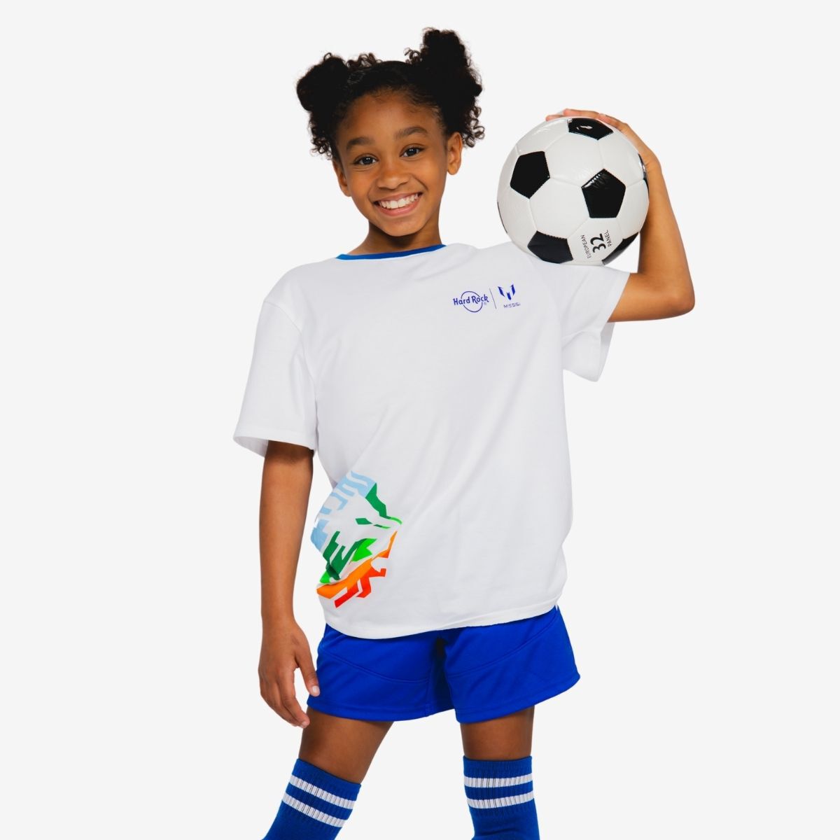 Hard Rock x Messi 2026 Youth Fit Tee in White | Online Rock Shop