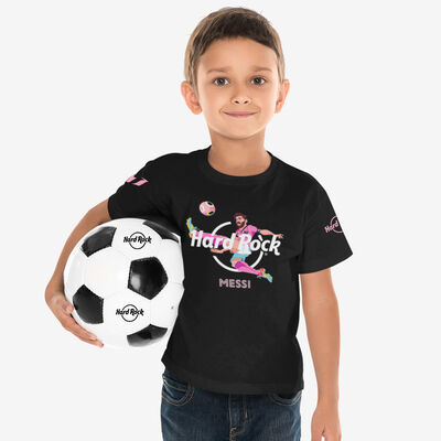 Messi x Hard Rock Kids Tee in Black