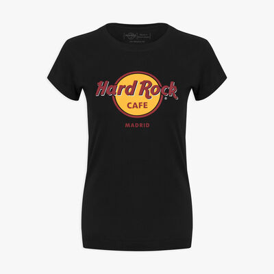 Women's Black Classic Logo Tee