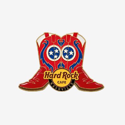 Collectible Nashville Red Boots Pin
