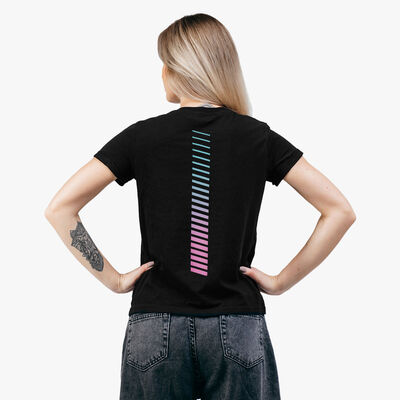 Oracle Red Bull  Racing Miami Stripe Tech Tee in Black Oracle Red Bull  Racing Miami Stripe Tech Tee in Black
